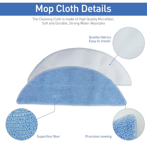 Verilux® 12PCS Replacement Accessories for Ecovacs Deebot Y1 Pro Robot Vacuum Cleaner Filtration Nets Sweeping Brushes Cleaning Tools Verilux® 12PCS Replacement Accessories for Ecovacs Deebot Y1 Pro Robot Vacuum Cleaner Filtration Nets Sweeping Brushes Cleaning Tools
